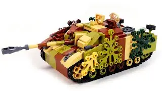 How to Build LEGO Tank WW2 - Sluban M38-B0858 StuG III