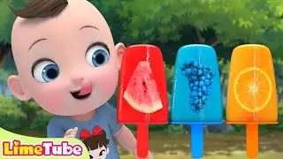 fruit ice cream Finger Family |  Five Little Monkeys & Nursery Rhymes | Kindergarten | LimeAndToys