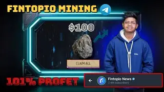 NEW FINTOPIO MINING || $100- $300 PROFET 🤑 ||  NEW CRYPTO MINING || @hicryptoearn