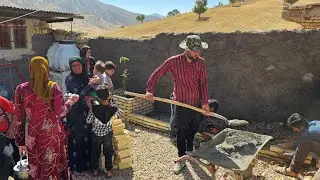 🌻A large rural family. Shirvan makes a garden with natural flowers @peren466