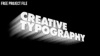 After Effects: Creative Typography | Free Project File | No Copyright