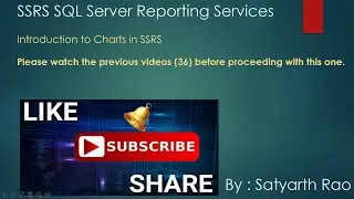 37 SSRS - Introduction to Charts in SSRS (SQL Server Reporting Services)