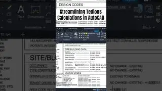 Streamlining Tedious Calculations in #AutoCAD