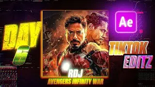 {LIVE) DAY 6 . HOW TO: Make A TikTok Edit  Complete After Effect's Tutorial.( tony stark (rdj)