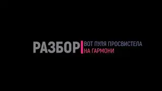 Вот пуля просвистела. Разбор на гармони + наикрутейший проигрыш!!!