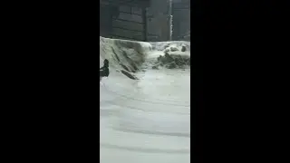 Snowboarding a Secret Halfpipe in a Japanese Warehouse