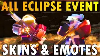 TDS ALL SOLAR ECLIPSE EVENT SKINS AND EMOTES!  Tower Defense Simulator Update (Roblox)