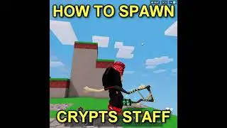 How To Spawn CRYPTS STAFF in Roblox Bedwars #shorts