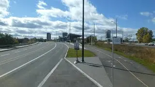 OC Transpo LRT Line 2 Replacement Bus Route, Route R2 (702) / Line 2 Bus - Video Ride