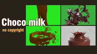 Free Green screen Chocolate Milk Background | No copyright