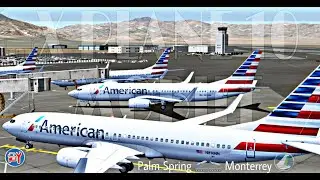 Palm Spring🛫🛬 Monterrey/Evento multijugador/X Plane 10 Mobile Global