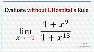 Lim (1+x^9)/(1÷x^13)  as x  app -1