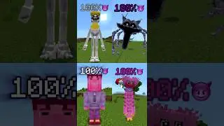 Who is the strongest??? #minecraft #zoonomaly #insideout2 #poppy3