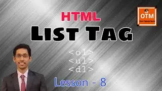 List tag in HTML | ul tag | ol tag | dl tag | dt tag | dd tag