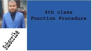 Function Procedure | Function procedure in qbasic | by mithlesh kapar