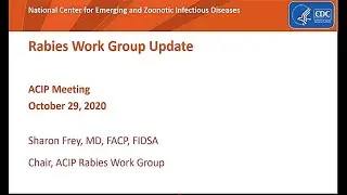 October 2020 ACIP Meeting - Rabies Vaccine