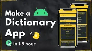 Lets Make a Dictionary App | Android Project | REST API