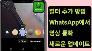 WhatsApp 화상 통화에 필터를 추가하는 방법(2024년 새 업데이트) | WhatsApp 화상 통화에 필터 사용