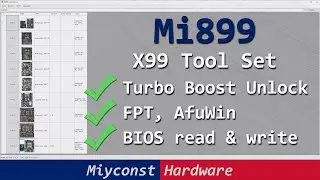 🇬🇧 Mi899 – X99 Tool Set | read, write BIOS & unlock turbo-boost with a few mouse clicks