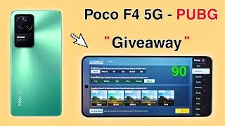 Poco F4 5G Pubg Test. GIVEAWAY🔥