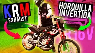 HA INVERTIDO MUCHO DINERO en PIEZAS KRM y HORQUILLA INVERTIDA R16V para DEJAR LA MOTO PERFECTA