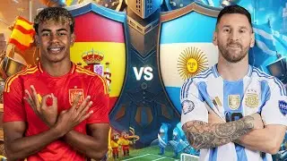 ESPAÑA VS ARGENTINA FINALISSIMA CON MESSI, LAMINE YAMAL...