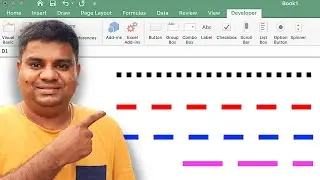 How to Draw a Dotted Line in Excel