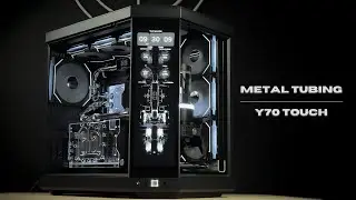 ⚪Monochrome⚫ HYTE Y70 Touch Custom Loop Water Cooling PC Build