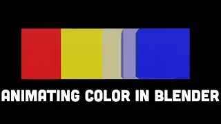 How To Animate Color in Blender 2.9 | Blender Tutorials