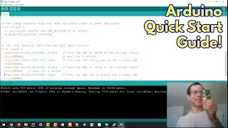 Arduino Quick Start Guide - Installation and Blink Example