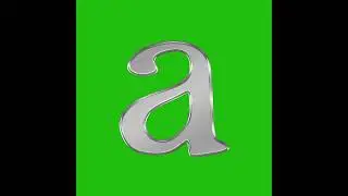 a, Alphabet A, A, ABCD, Green Screen Free Video, Green Screen, Chroma Key Background #greenscreen