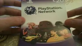 Playstation Network Gift Card Unboxing - £20