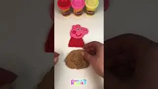 Making Peppa Pig and Teddy with Play Doh #peppapig #playdoh