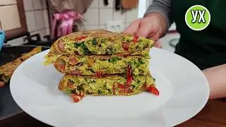 Вкусно, как ни назови - омлет, пирог, запеканка. Готовим полезный завтрак!