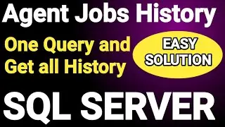 SQL Server jobs History || SQL Server Maintenance Task  || SQL Server Agent Jobs Getting Failed ||