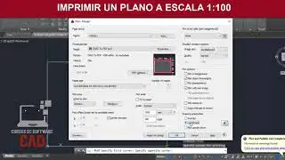 como imprimir un plano en autocad a escala 1 100