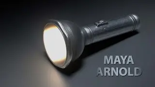 Modeling, Texturing, Lighting, Rendering Torch Light in Arnold | Autodesk Maya