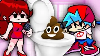 Friday Night Funkin' Boyfriend and Girlfriend POOP in the TOILET. Friday Night Funkin Poop. FNF Poop