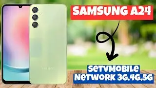 Samsung Galaxy A24 SetvMobile Network 3g,4g,5g || Set tv mobile network settings