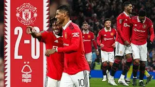 "AND WE'RE OFF TO WEMBLEY!" 🎶 | Man Utd 2-0 Nottingham Forest | Highlights