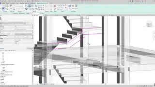 How to model Inclined Beam of Stair in Revit