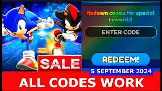 *ALL CODES WORK* [🌑MEGA SALE] Sonic Speed Simulator ROBLOX | SEPTEMBER 5, 2024