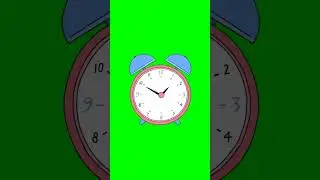 Green Screen Animated Clock 