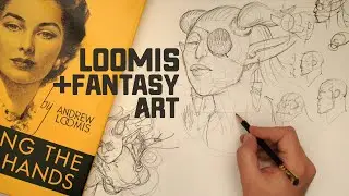 Drawing Fantasy Characters Pt1 - Head Construction! (Elves, Horns, and Eye Patches)