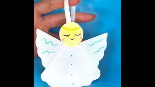 АНГЕЛОЧЕК из бумаги за 1 МИНУТУ! #shorts DIY Easy paper Angel 1 min craft