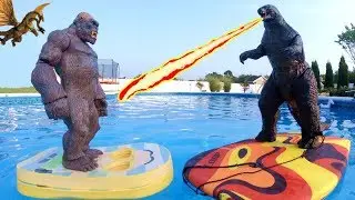 GODZILLA vs KONG Fight Scene (In Swimming Pool)