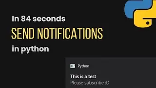 How to send notifications using Python