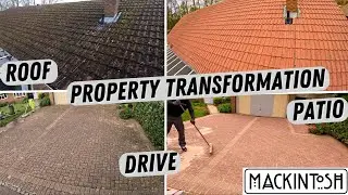 Drive and roof clean transformed this property