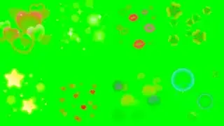 Bokeh effect green screen 10 animation