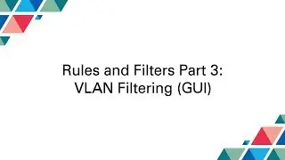 Cubro Packetmaster: Rules and Filters Part 3: VLAN Filtering (GUI)